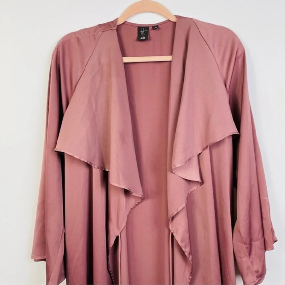 UNIQLO Mauve Waterfall Wrap Cardigan Size Small‎ - Picture 6 of 6